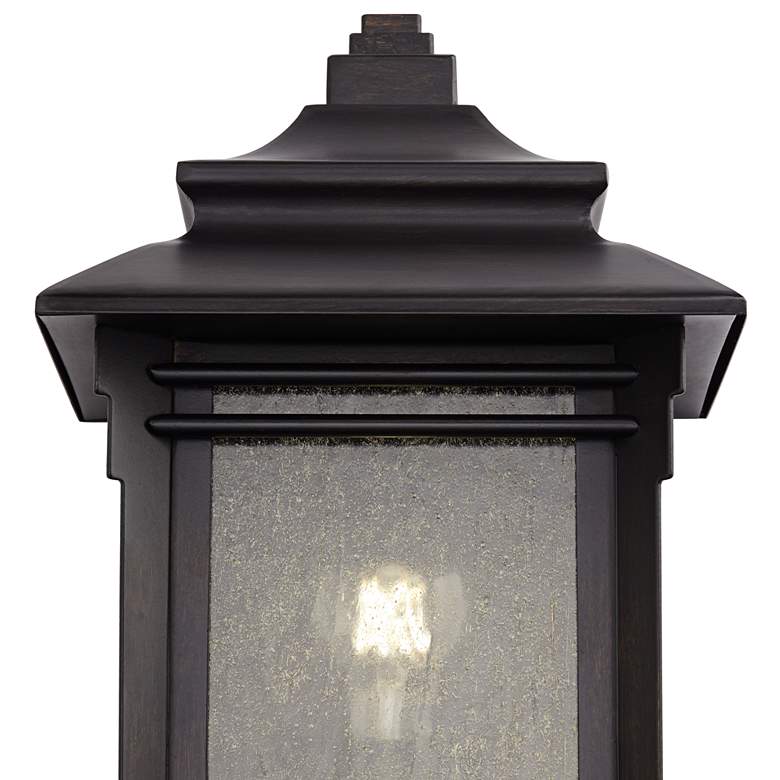 Hickory Point 16 1/2&quot; High Bronze Outdoor Pocket Wall Light more views