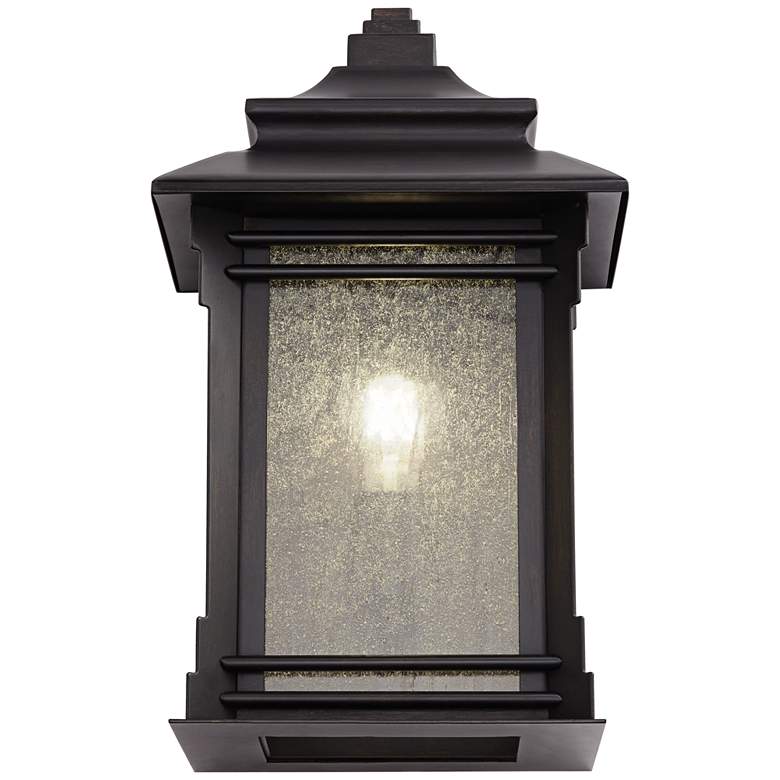 Hickory Point 16 1/2&quot; High Bronze Outdoor Pocket Wall Light more views