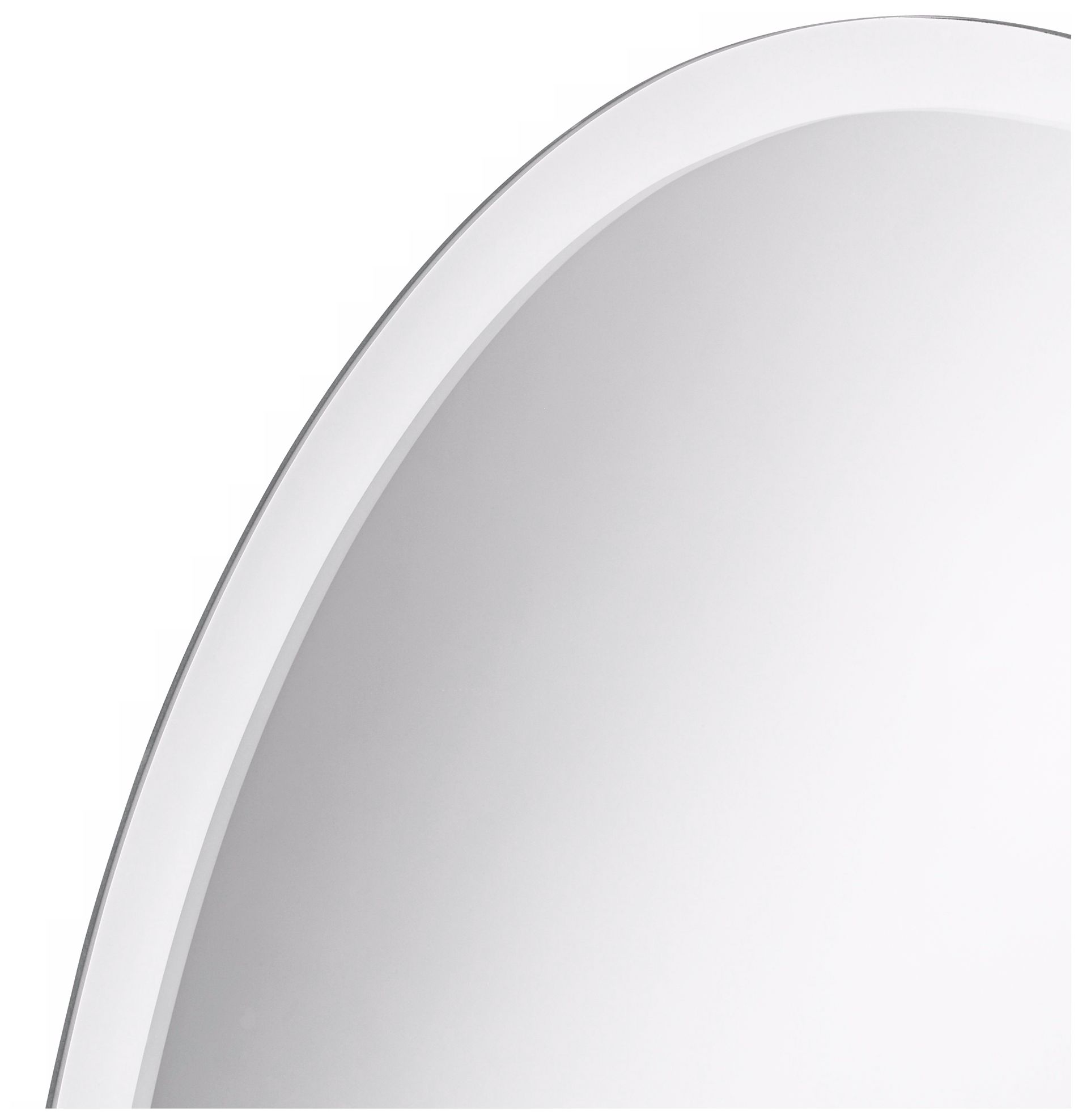 Oval Regency 24" x 48" Beveled Frameless Wall Mirror P1386 Lamps Plus