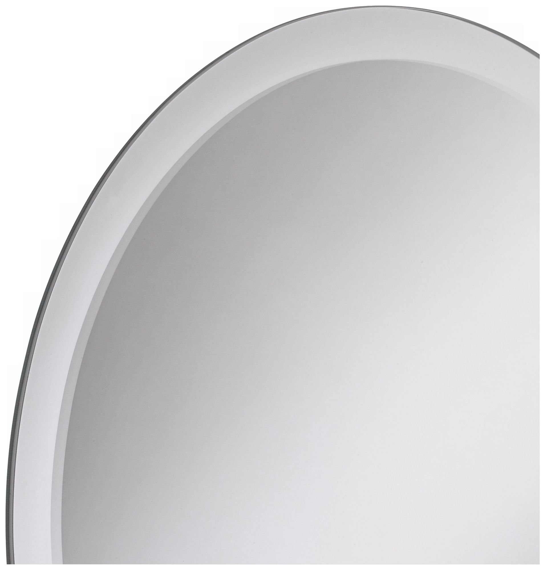 Round Frameless 42" Wide Beveled Mirror P1435 Lamps Plus