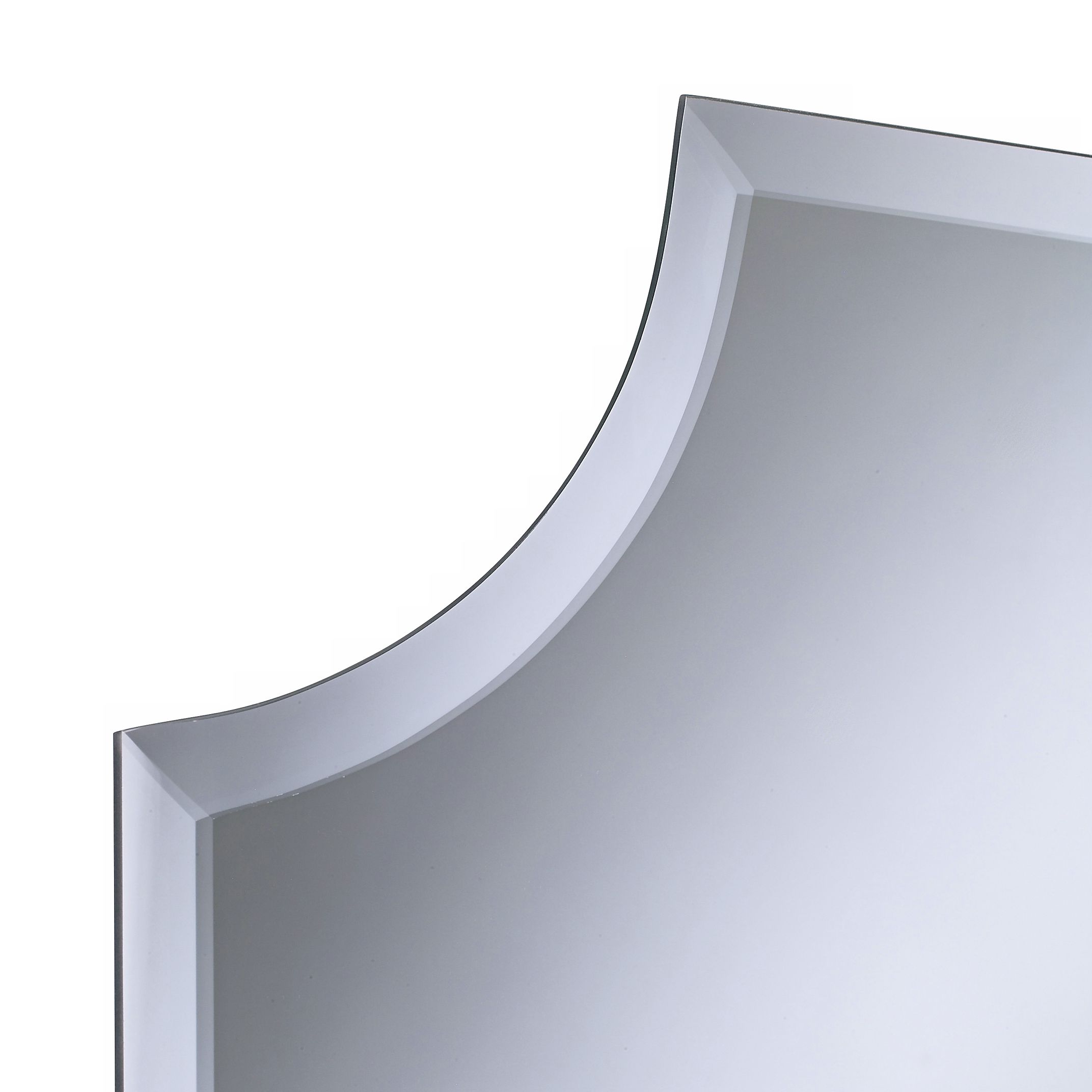 Cut Corner Frameless 30" High Beveled Wall Mirror P1632 Lamps Plus
