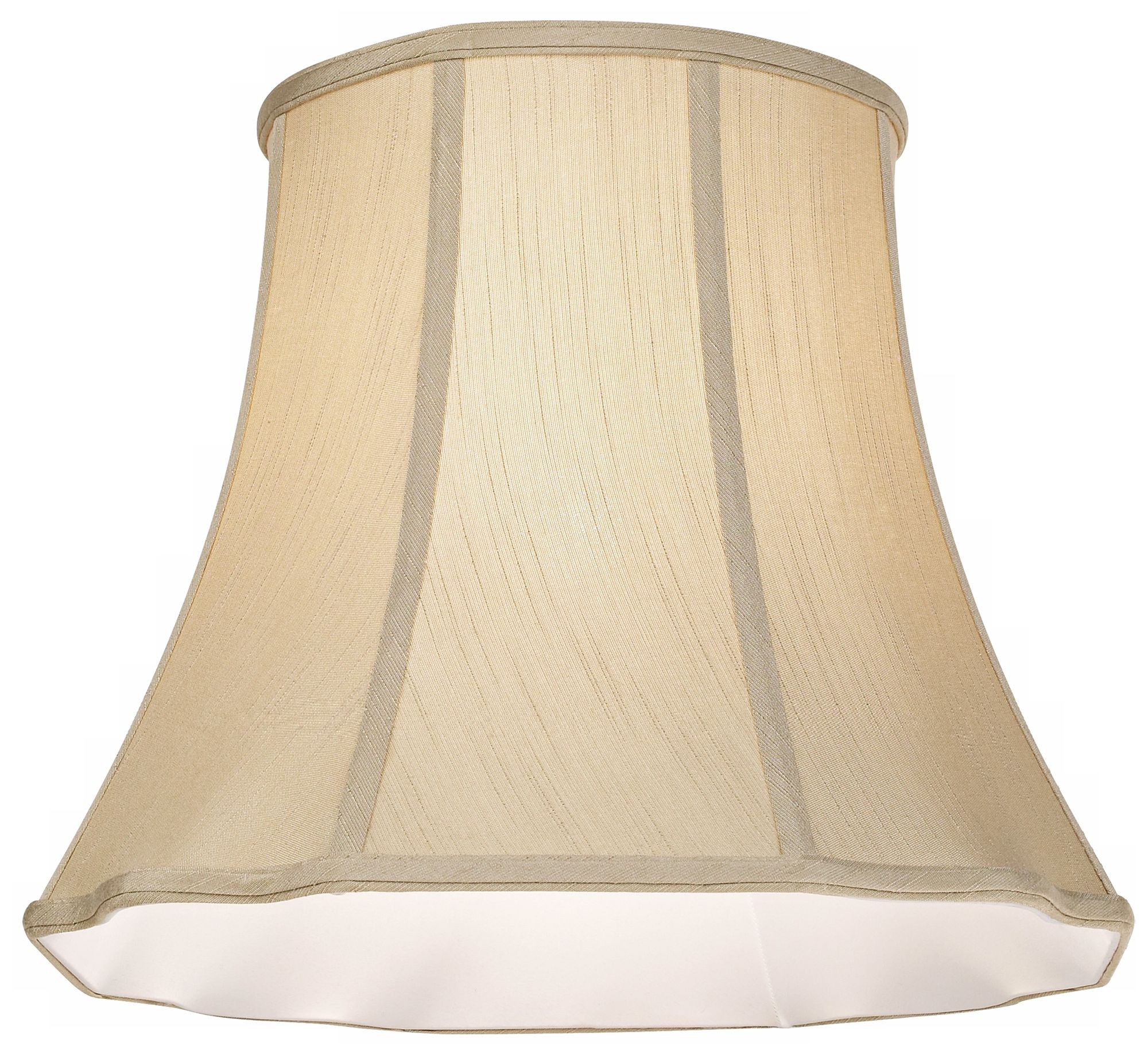 Imperial Taupe Bell Lamp Shade 10x16x14 (Spider) R2991 Lamps Plus