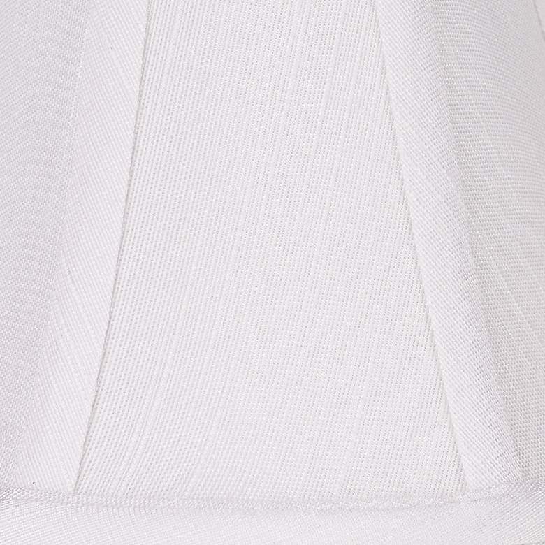 Image 4 Imperial White Fabric Lamp Shade 3x6x5 (Clip-On) more views