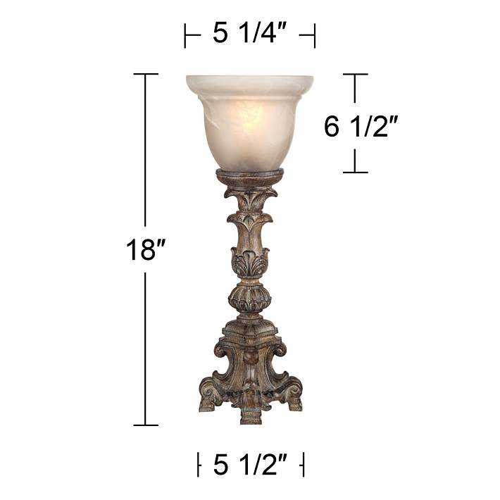 French Candlestick Beige Wash 18 High, Beige French Candlestick Floor Lamp