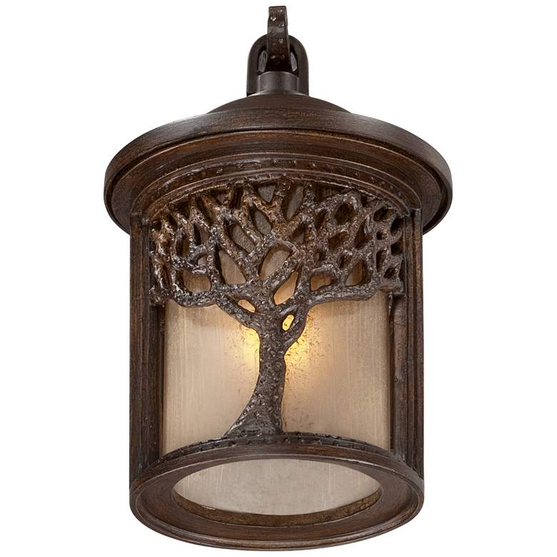 Image 5 Bronze Mission Style Tree 9 1/2" High Outdoor Wall Light more views