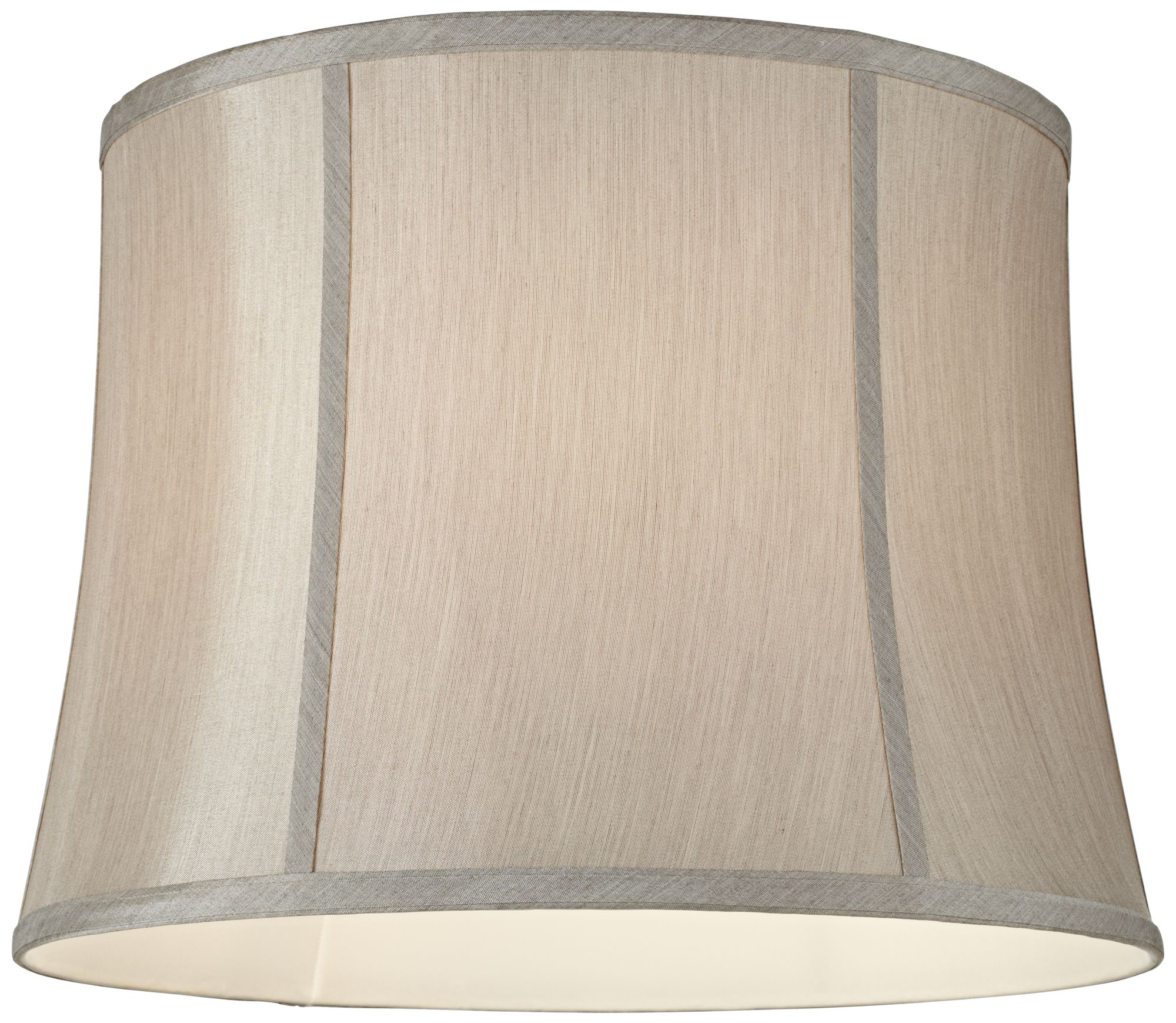 Round Softback Gray Lamp Shade 14x16x12 (Spider) W6321 Lamps Plus