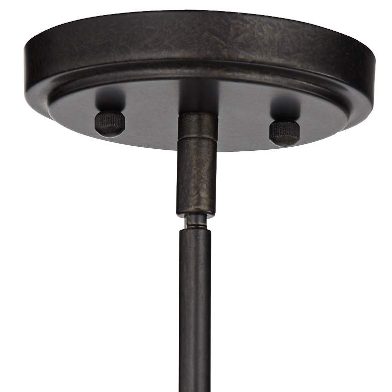 Image 5 Industrial Atom 8" Wide LED Edison Bulb Bronze Mini-Pendant Light more views