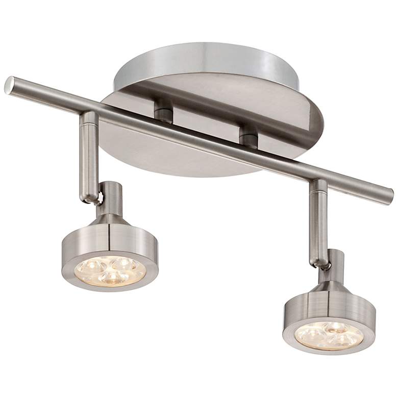 Tilden 2-Light Dimmable LED Brushed Nickel Track Fixture by Pro-Track more views